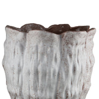 Decorative Vase, Gray Ceramic, Rustic Weathered Finish, 23 Inch Tall  - BM344402