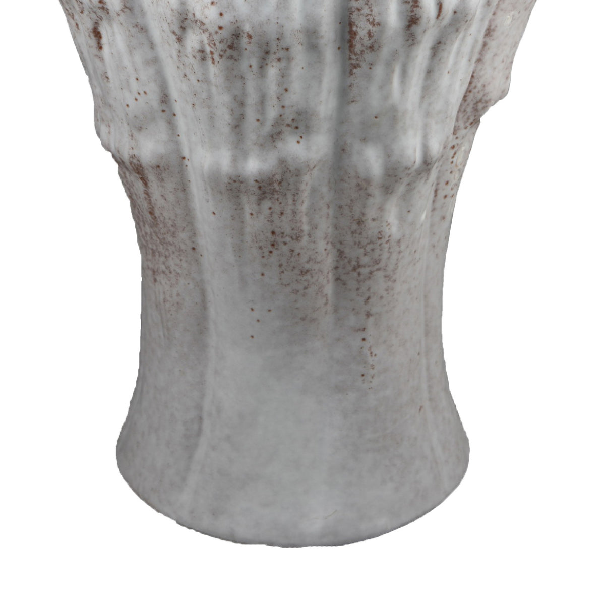 Decorative Vase, Gray Ceramic, Rustic Weathered Finish, 23 Inch Tall  - BM344402