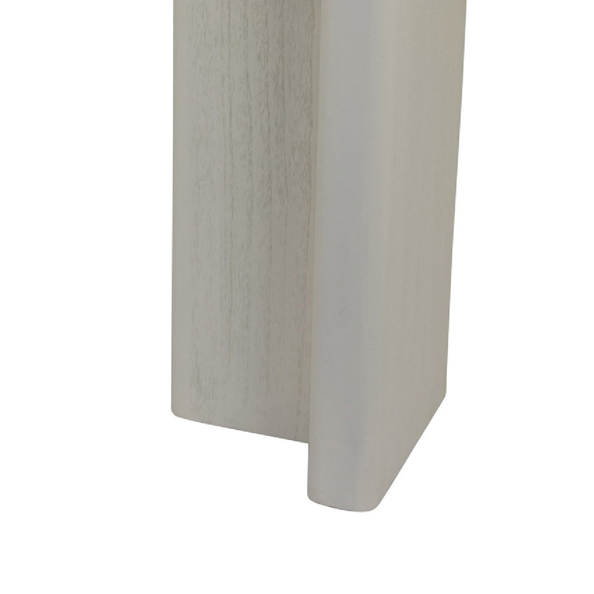 Console Table, White Wood, 63 Inch Rectangular Top with Minimalist Legs  - BM344409
