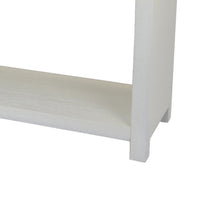 Jack Console Table, White Wood, 3 Drawers and Bottom Shelf, 47 Inch  - BM344411