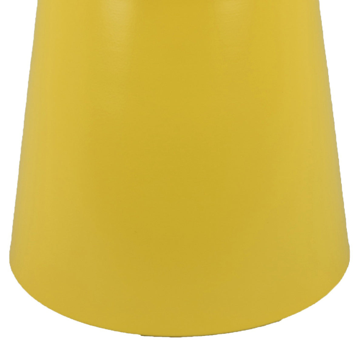 Lumia Plant Stand, Yellow Finish, Raised Rim Top Retro Accent, 19 Inch  - BM344425