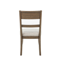 Henry Dining Side Chair Set of 2, Slat Back, Vintage Mocha Brown & Beige - BM344788