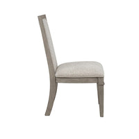 Henry Dining Side Chair Set of 2, Beige Polyester, Vintage Light Cream - BM344789