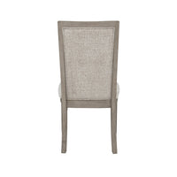 Henry Dining Side Chair Set of 2, Beige Polyester, Vintage Light Cream - BM344789