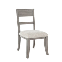 Henry Dining Side Chair Set of 2, Slat Back, Vintage Light Cream & Beige - BM344790