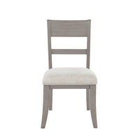 Henry Dining Side Chair Set of 2, Slat Back, Vintage Light Cream & Beige - BM344790