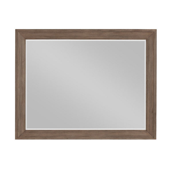 Henry Dresser Mirror, Vintage Mocha Brown, Picture Frame Molding, 39x50 - BM344805