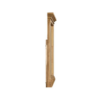 Seny Dresser Mirror, Crown Molding, Honey Brown Rubberwood, 33x48 - BM344806