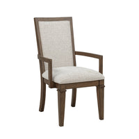 Henry Dining Chair Set of 2, Beige Polyester, Vintage Mocha Brown - BM344810
