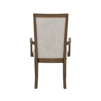 Henry Dining Chair Set of 2, Beige Polyester, Vintage Mocha Brown - BM344810