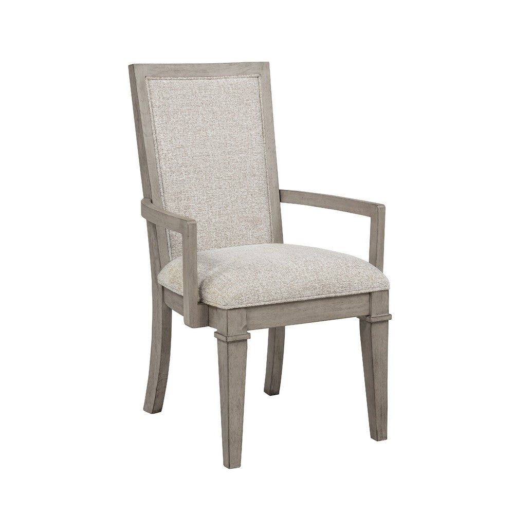 Henry Dining Chair Set of 2, Beige Polyester, Vintage Light Cream - BM344811