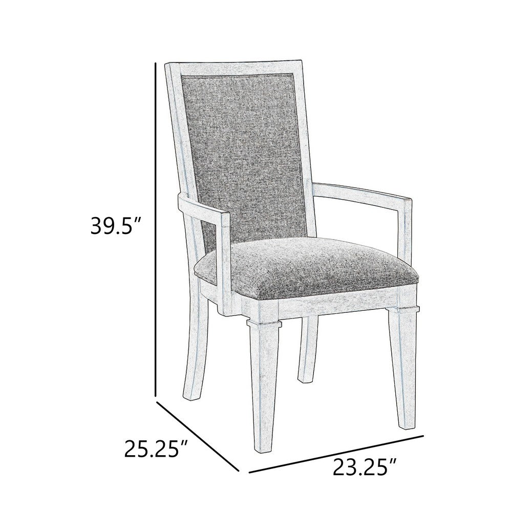Henry Dining Chair Set of 2, Beige Polyester, Vintage Light Cream - BM344811