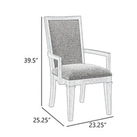 Henry Dining Chair Set of 2, Beige Polyester, Vintage Light Cream - BM344811