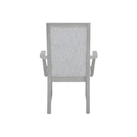 Ion Dining Armchair Set of 2, Padded Polyester Seat, Mist Gray Wood - BM344812