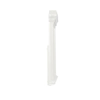 Lynda Dresser Mirror, 44 Inch Low Distortion, Antique White Crown Molding - BM344816