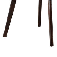 Tery Dining Table, 47 Inch Round Top, Angled Legs, Cherry Brown Wood - BM344819