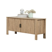 Hay TV Media Console, 47 Inch, 2 Doors w Adjustable Shelves, Beige - BM344820