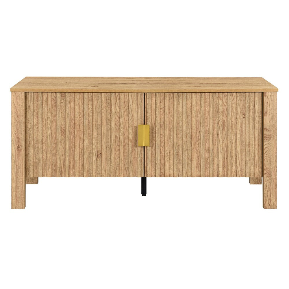 Hay TV Media Console, 47 Inch, 2 Doors w Adjustable Shelves, Beige - BM344820