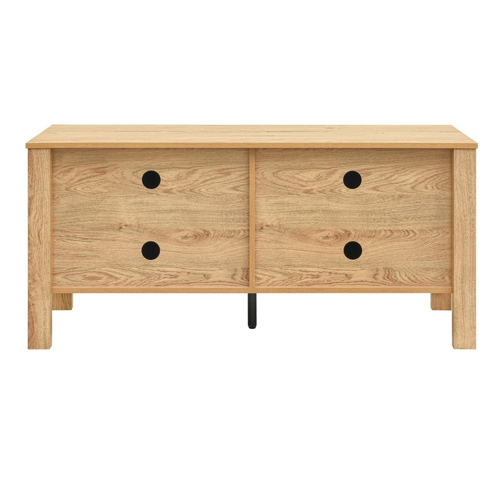 Hay TV Media Console, 47 Inch, 2 Doors w Adjustable Shelves, Beige - BM344820