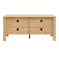 Hay TV Media Console, 47 Inch, 2 Doors w Adjustable Shelves, Beige - BM344820