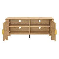 Hay TV Media Console, 47 Inch, 2 Doors w Adjustable Shelves, Beige - BM344820