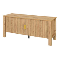 Hay TV Media Console, 47 Inch, 2 Doors w Adjustable Shelves, Beige - BM344820