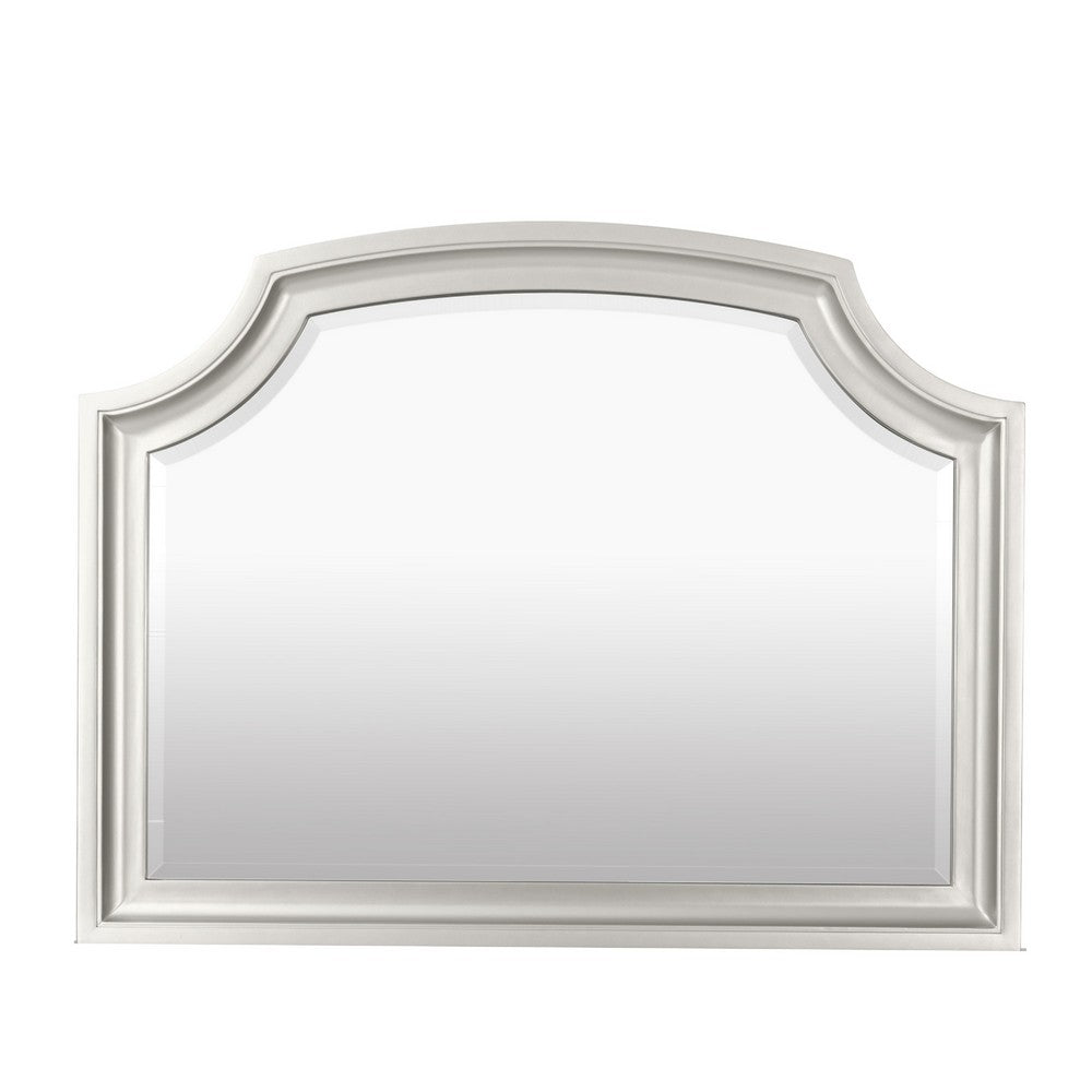 Felix Dresser Mirror, 30 Inch, Low Distortion Glass, Matte Silver Pine - BM344822