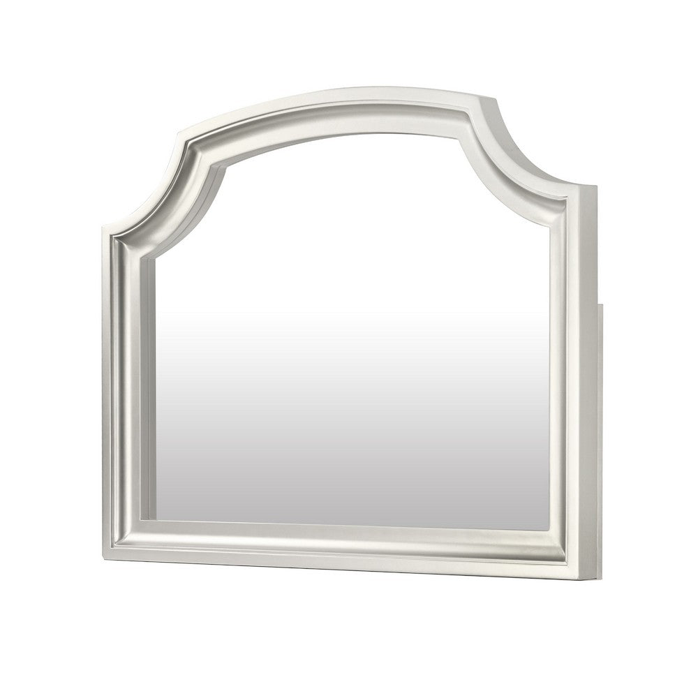 Felix Dresser Mirror, 30 Inch, Low Distortion Glass, Matte Silver Pine - BM344822