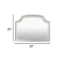 Felix Dresser Mirror, 30 Inch, Low Distortion Glass, Matte Silver Pine - BM344822
