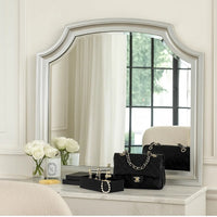 Felix Dresser Mirror, 30 Inch, Low Distortion Glass, Matte Silver Pine - BM344822