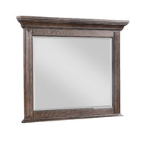 Vesy Dresser Mirror, 48 Inch, Low Distortion Glass, Walnut Brown Wood - BM344823