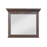 Vesy Dresser Mirror, 48 Inch, Low Distortion Glass, Walnut Brown Wood - BM344823