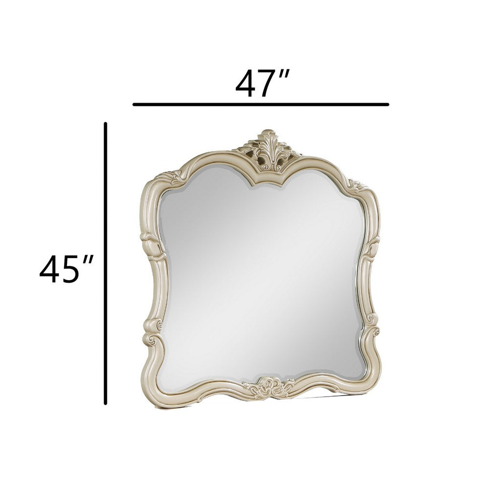 Kerra Dresser Mirror, 47 Inch, Low Distortion Glass, Champagne Silver - BM344828