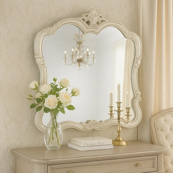 Kerra Dresser Mirror, 47 Inch, Low Distortion Glass, Champagne Silver - BM344828