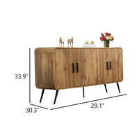 Wea TV Media Console, 63 Inch, 4 Cabinet Doors, Oak Brown Laminate - BM344833