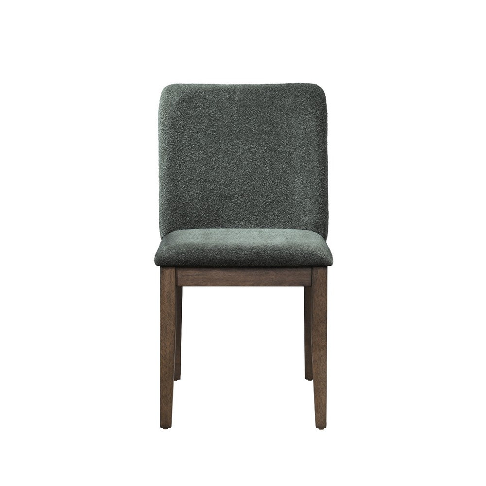 Ony Dining Side Chair Set of 2, Cream Seat & Back Cushion, Forest Green - BM344839