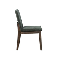Ony Dining Side Chair Set of 2, Cream Seat & Back Cushion, Forest Green - BM344839