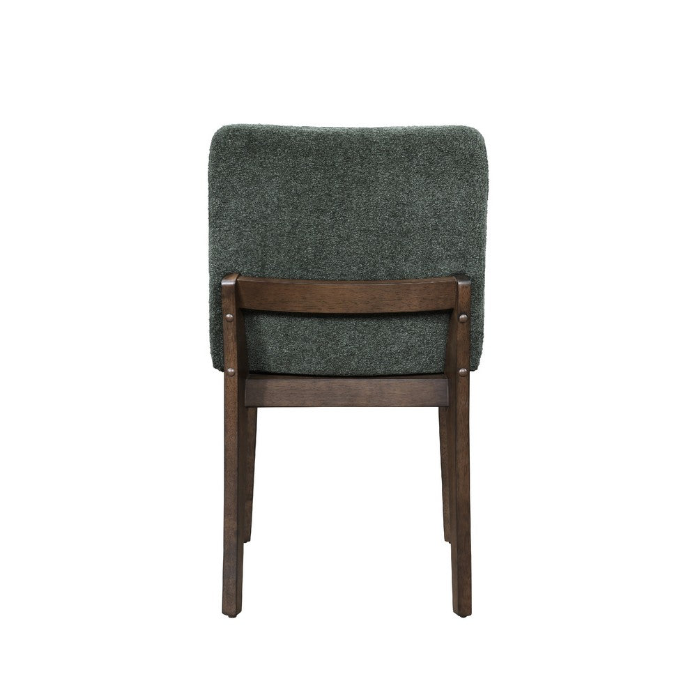 Ony Dining Side Chair Set of 2, Cream Seat & Back Cushion, Forest Green - BM344839