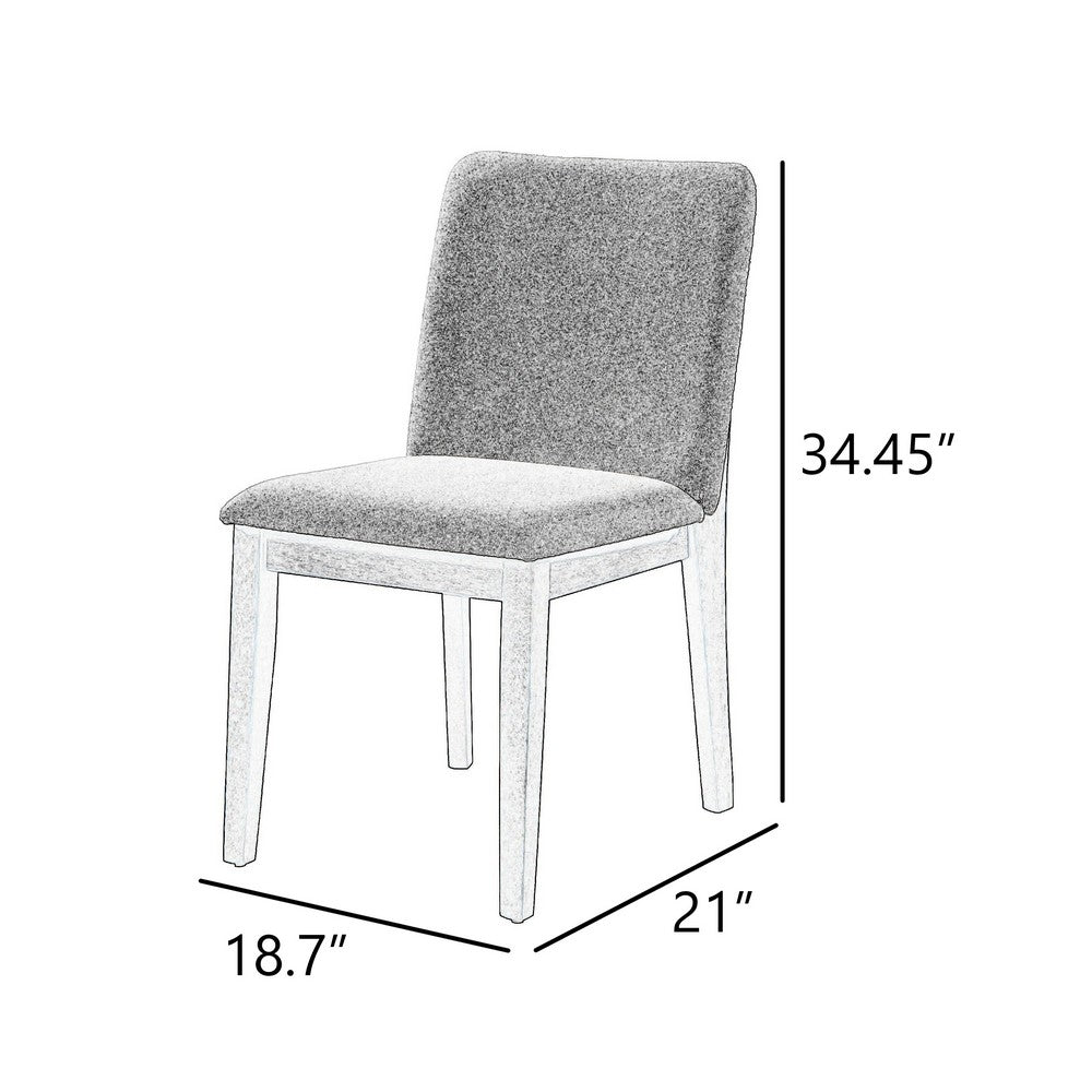Ony Dining Side Chair Set of 2, Cream Seat & Back Cushion, Forest Green - BM344839