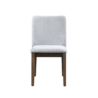 Ony Dining Side Chair Set of 2, Seat & Back Cushion, Stone Gray, Black - BM344840