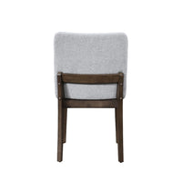 Ony Dining Side Chair Set of 2, Seat & Back Cushion, Stone Gray, Black - BM344840