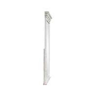Vanity Dresser Mirror, Crown Moldings, Mist Gray, 42 Inch - BM344843