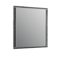 Odiy Vanity Dresser Mirror, Charcoal Gray, 42 Inch Solid Pine Wood - BM344844