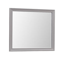 Limi Dresser Mirror, Brushed Gray Solid Acacia Wood, 43 Inch - BM344857
