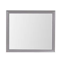 Limi Dresser Mirror, Brushed Gray Solid Acacia Wood, 43 Inch - BM344857