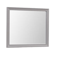 Limi Dresser Mirror, Brushed Gray Solid Acacia Wood, 43 Inch - BM344857