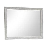 Ion Dresser Mirror, Picture Frame Molding, Mist Gray Solid Acacia Wood - BM344858