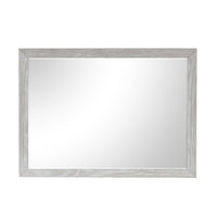 Ion Dresser Mirror, Picture Frame Molding, Mist Gray Solid Acacia Wood - BM344858