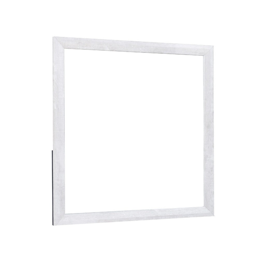 Bisca Dresser Mirror, 40 Inch Square, Driftwood Gray Decorative Laminate - BM344859