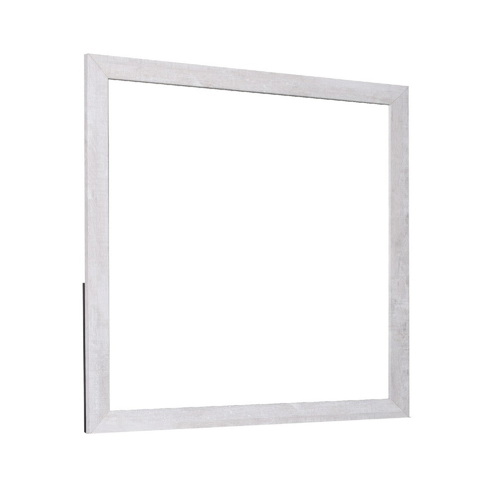 Bisca Dresser Mirror, 40 Inch Square, Driftwood Gray Decorative Laminate - BM344859